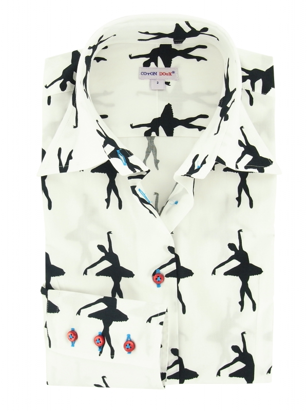 Women's Fitted shirt with a ballet dancer pattern