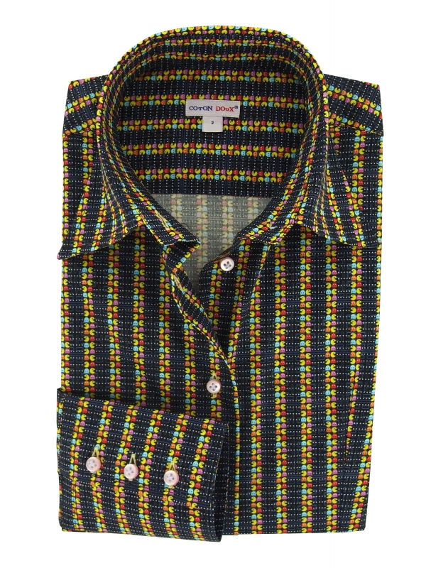 Women's Fitted shirt arcade game pattern