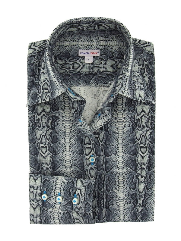 Women's Fitted shirt snake print