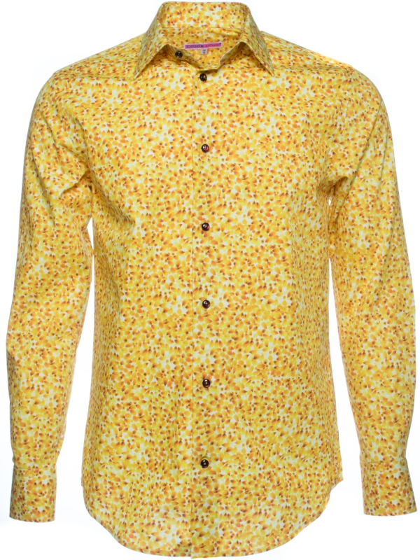 Men's regular shirt with corn print