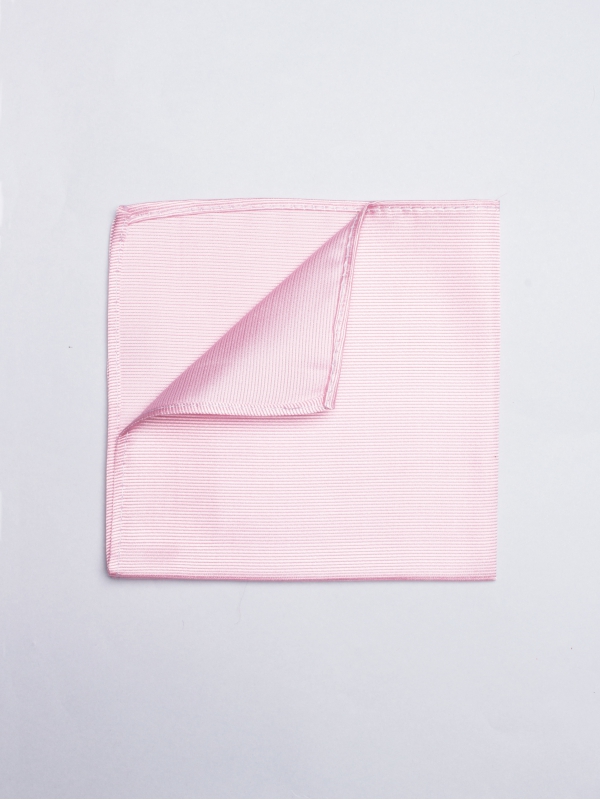 Plain pink pocket square 