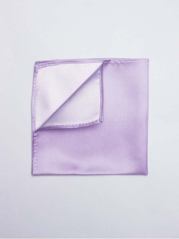 Plain lilac pocket square