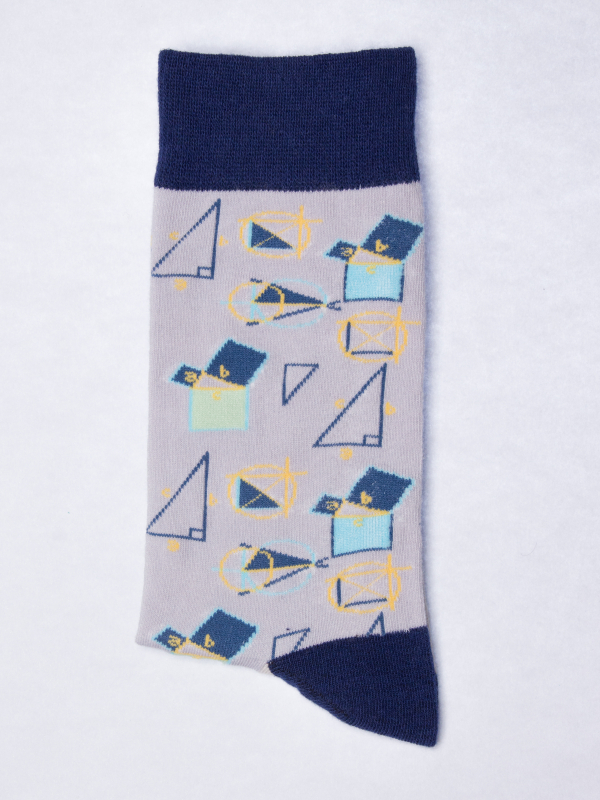 Socks with geometry pattern