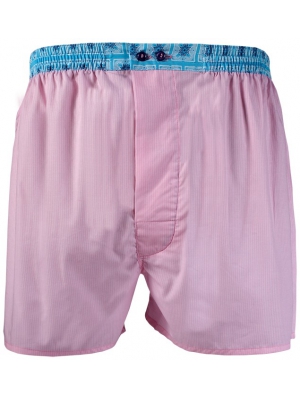 Pink boxer short with stripes