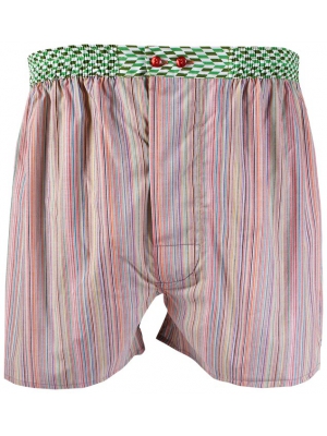 Boxer short with multicolor stripes