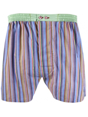 Blue boxer short with stripes