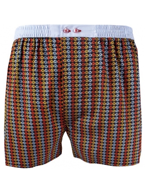 Boxer short with colorful whirlwind