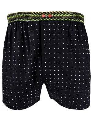 Black boxer short with dots