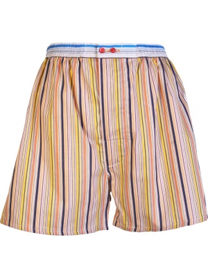 Boxer short with yellow stripes