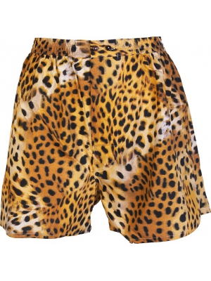 Boxer short with leopard pattern