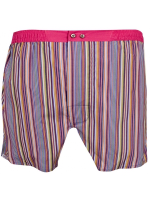 Boxer short with multicolor stripes