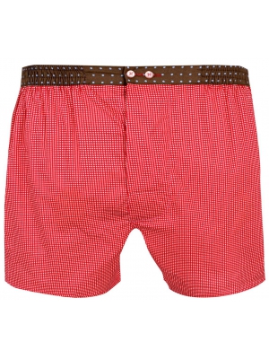 Red boxer short with white dots