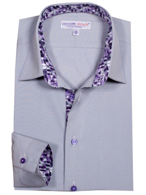 Men's fitted grey shirt