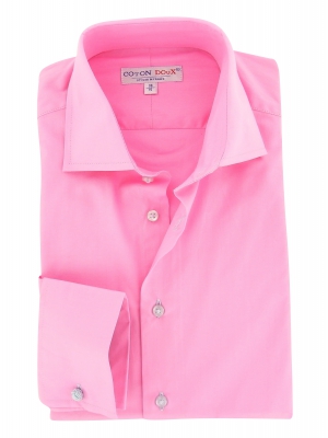 Men's stunning pink shirt, French cuffs