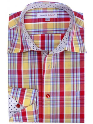 Men's multicolor striped shirts, napolitan cuff