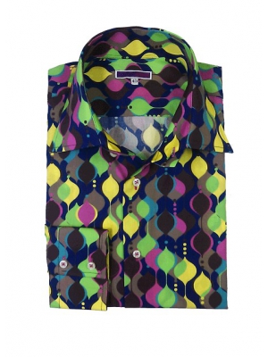 Men's limited edition multicolor Pop Art shirt