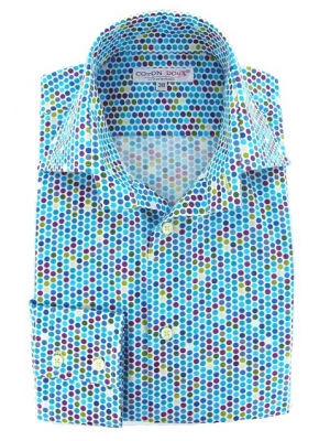 Men's blue smarties shirt