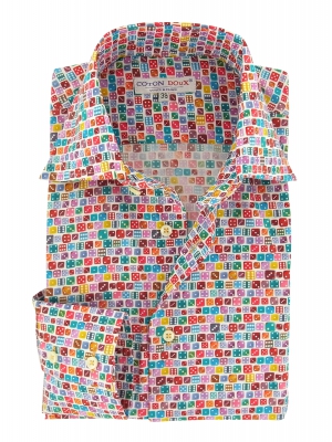 Men's multicolore dice shirt, limited edition