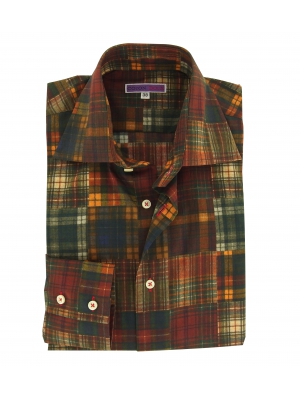 Men's limited edition shirt  checkered with a pin-up print