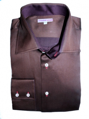 Men's silky chocolate shirt, limited edition