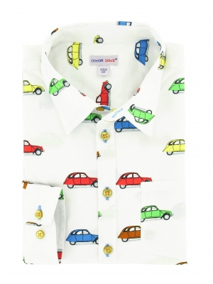 Children's shirt with a vintage cars patterns
