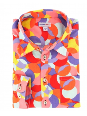 Children's multicolor shirt with circular patterns