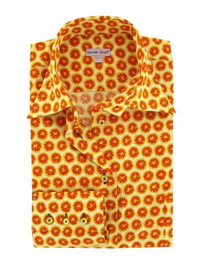 Women's shirt with orange slice prints