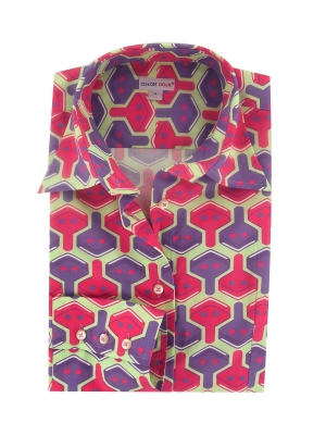 Women's Fitted shirt with PATT pattern