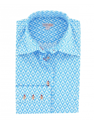 Women's Fitted shirt with TRIANGLE pattern