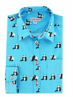 Children's shirt with pandas pattern