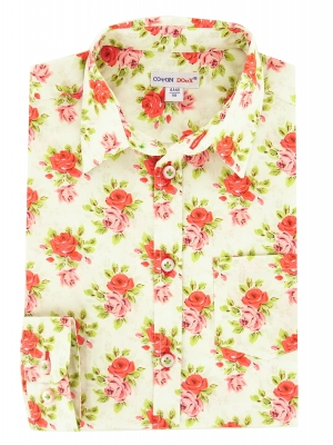 Children's shirt with roses pattern
