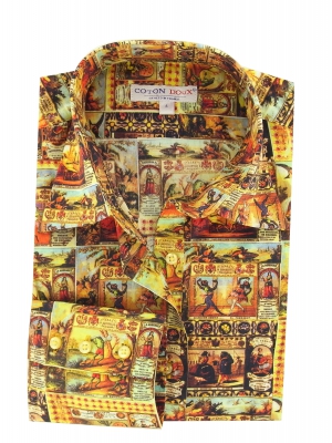 Women's Fitted shirt with fable patterns