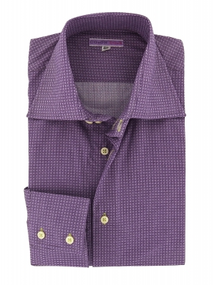 Men's limited edition  shirt with purple pattern 