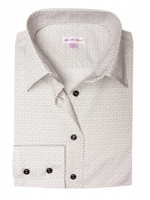 Women's stars patterned fitted cut shirt