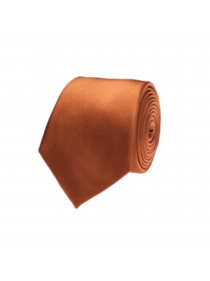 Plain orange tie