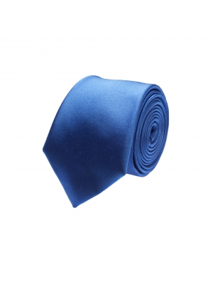Plain blue tie