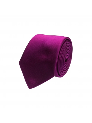 Plain plum tie