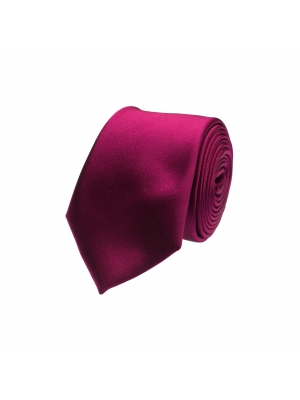 Plain wine-red tie