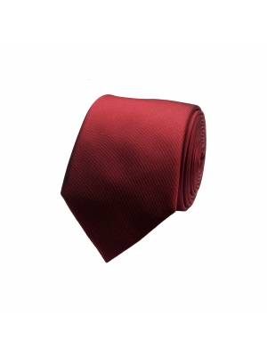 Plain wine-red tie