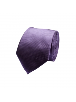 Plain purple tie