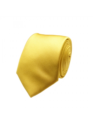 Plain yellow tie