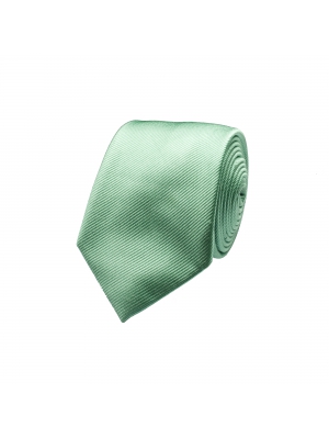 Plain pale green tie