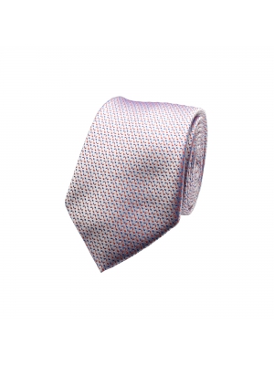 Silver tie with star patterns