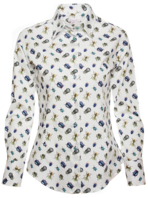 Women's shirt with insects prints