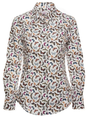 Women's shirt with butterflies prints