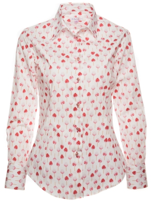 Women's shirt with cotton candies prints