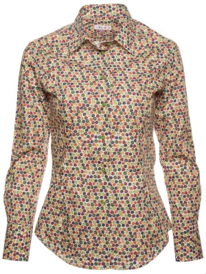 Women's shirt with peppers prints