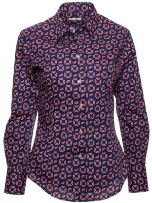 Women's shirt with grapefruits prints
