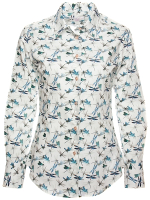 Women's shirt with dragonflies prints