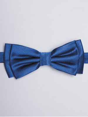 Plain royal blue bow tie 